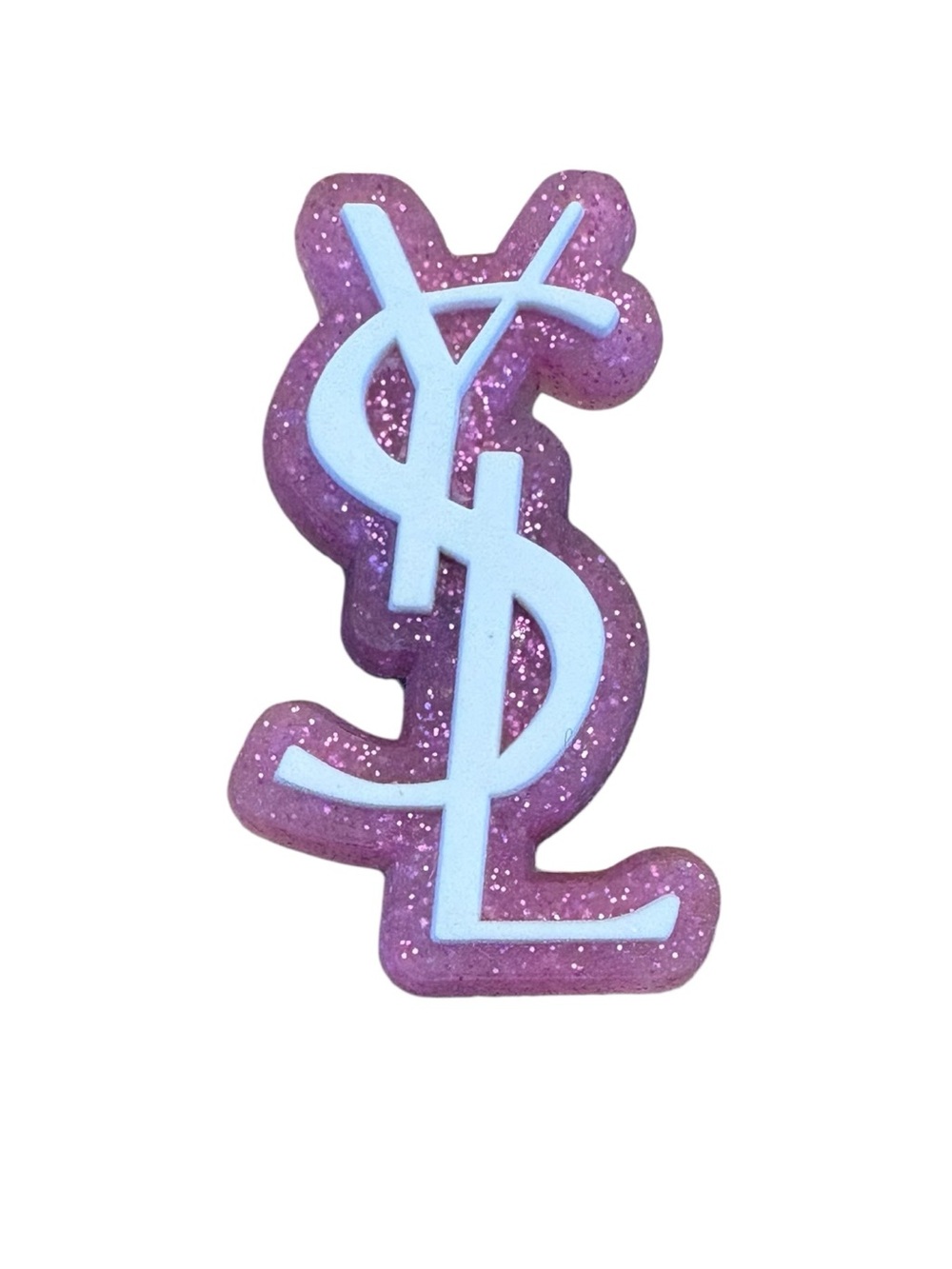 Pink Glitter Croc Charm